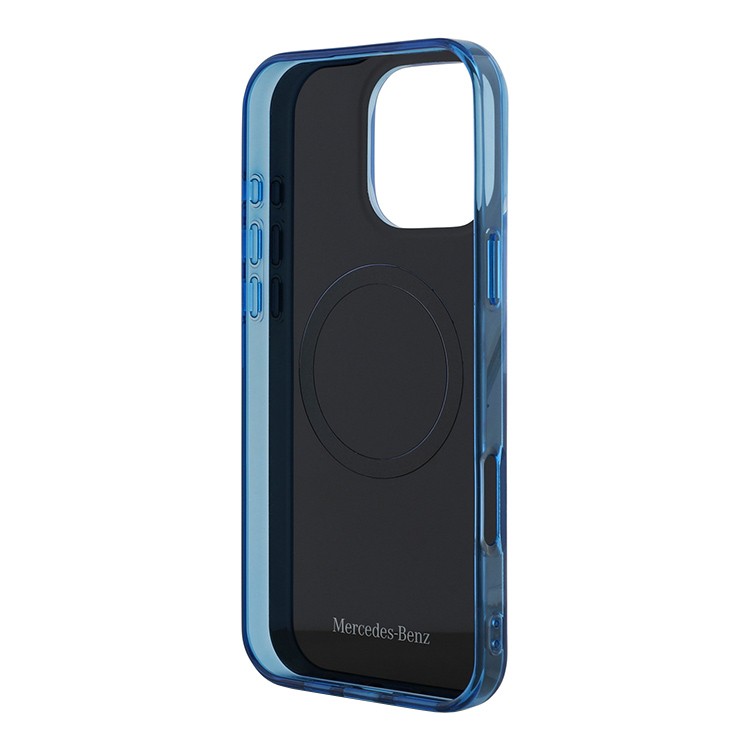 Чехол для iPhone 16 Pro Max MERCEDES Double layer Bicolor Hard Purple/Blue MagSafe, картинка 4