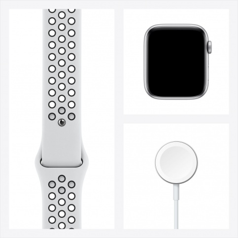 Часы Apple Watch Nike Series 6 GPS 44mm Silver Aluminum Case with Nike Sport Band (Серебристый/Чистая платина/Черный) (MG293RU/A), картинка 7