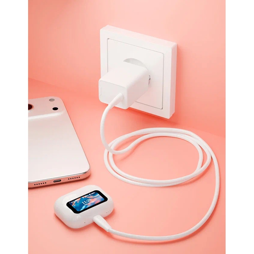 Кабель VLP LITE Color Line USB-C to Lightning 27W 1.0m White, картинка 3