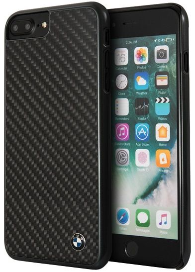 Чехол BMW iPhone 7/8 Plus Signature Real carbon Hard Black