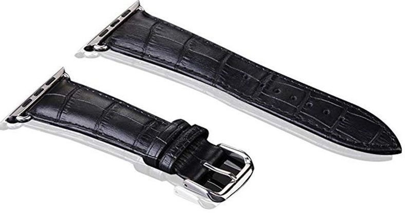 Ремешок кожаный VPG для Apple Watch 38/40mm Leather Black, слайд 2