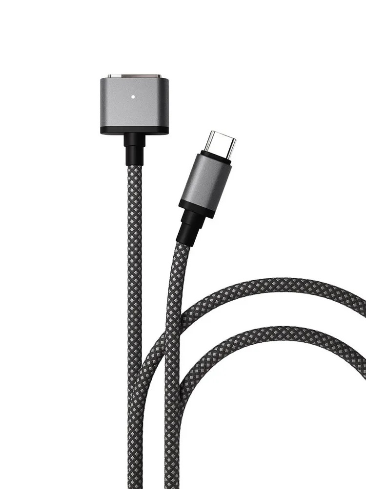 Дата-кабель VLP Cable USB-C MagSafe 2.0м, серый космос, картинка 1