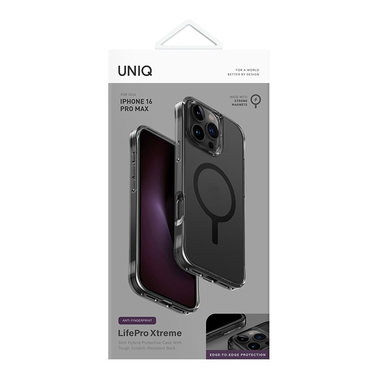 Чехол для iPhone 16 Pro Max UNIQ LifePro Xtreme Magnets Frost Smoke, картинка 4