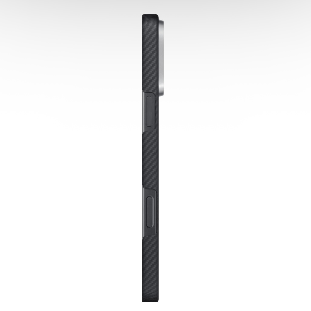 Чехол PITAKKA для iPhone 16 Pro Black/Grey Ultra-Slim Case, картинка 7