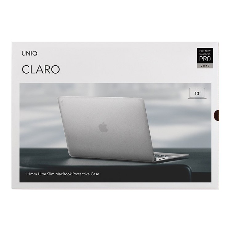 Чехол-накладка UNIQ Claro Webcam Privacy для MacBook Pro 13 2022, матовый прозрачный, картинка 6