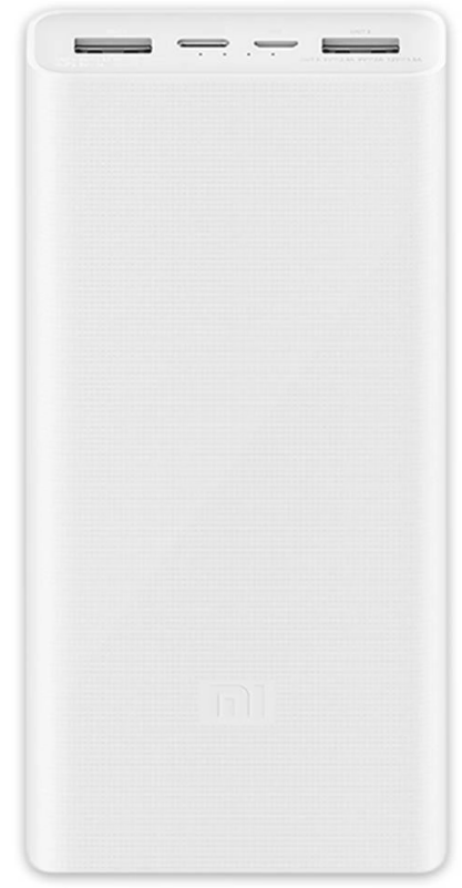 Внешний аккумулятор Xiaomi Power Bank 3 20000mah QC 3.0 White, картинка 2