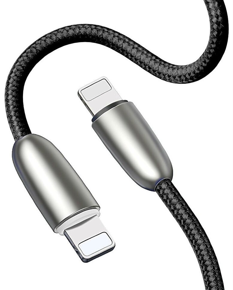 Кабель Baseus Torch Series Data Cable USB for iP 2.4A 1m чёрный, картинка 2