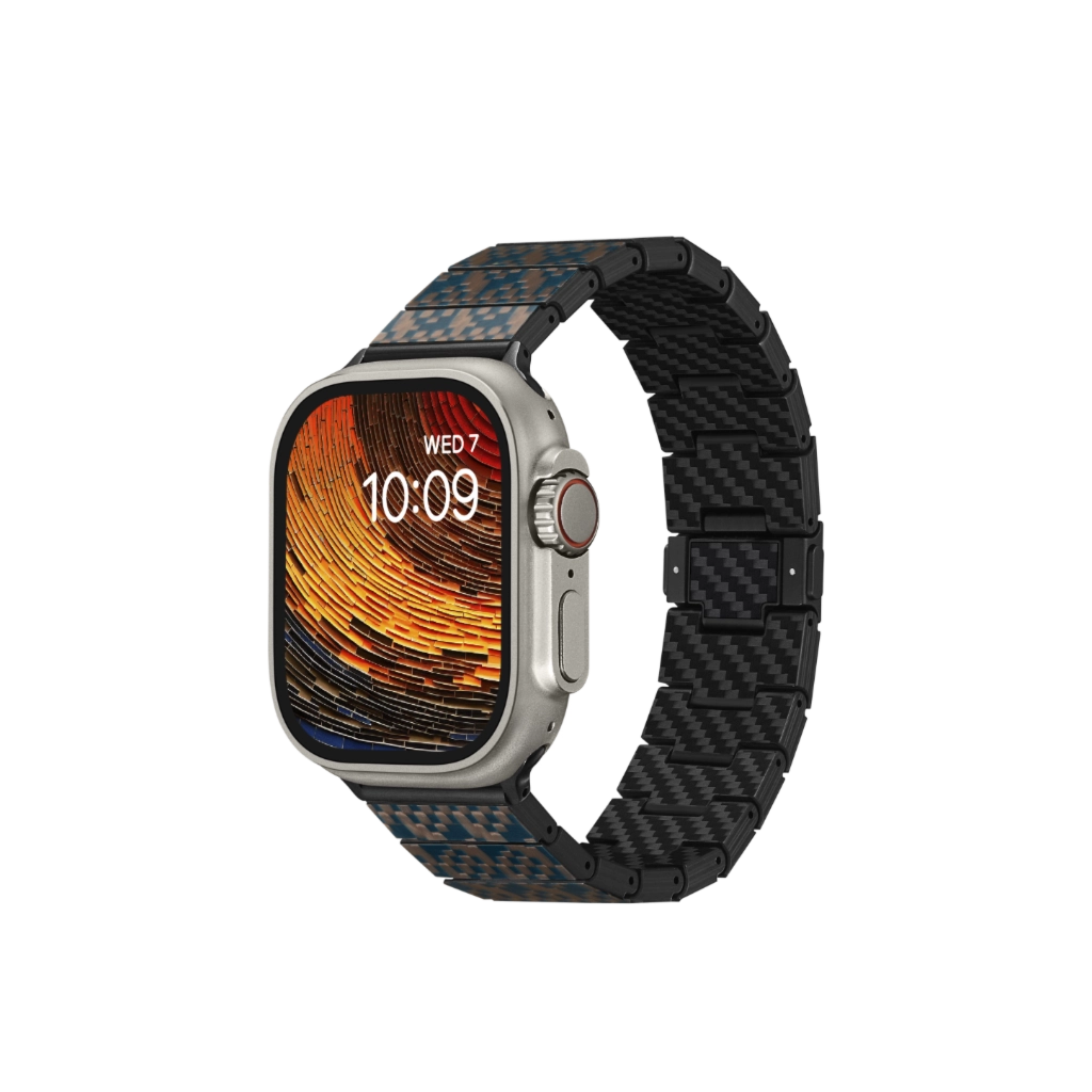 Ремешок PITAKKA для Apple Watch Dreamland - Stairs Aramid Carbon Fiber