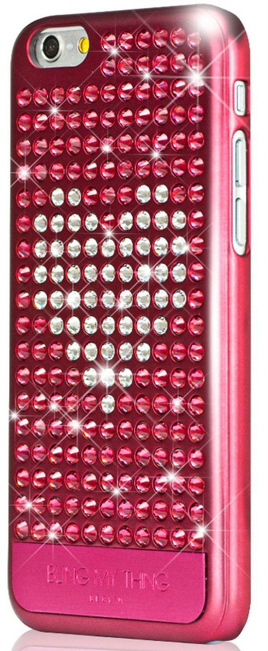 Чехол Bling My Thing iPhone 6 Swarovski Extravaganza Crystal Heart Pink, картинка 2
