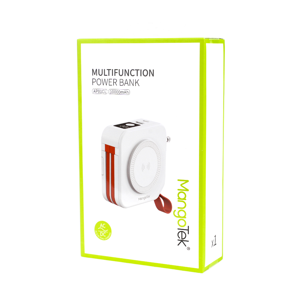 Внешний аккумулятор MangoTek AP01CL 10000mAh White, картинка 2