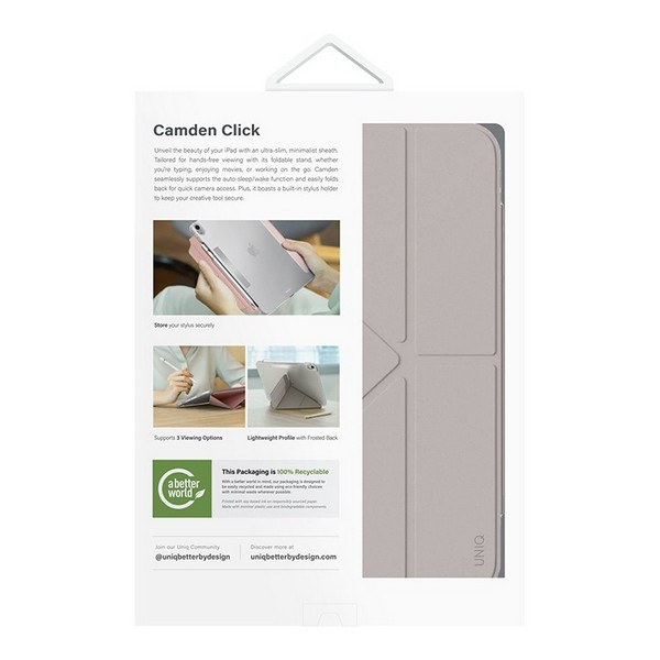 Чехол UNIQ Camden Click для iPad 10.9 (2022) / 11 (A16), Ivory, картинка 6
