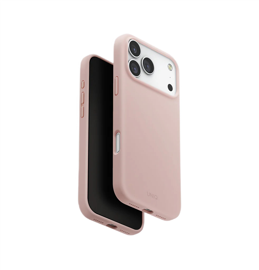 Чехол для iPhone 17 Pro Max UNIQ Lino Blush Pink