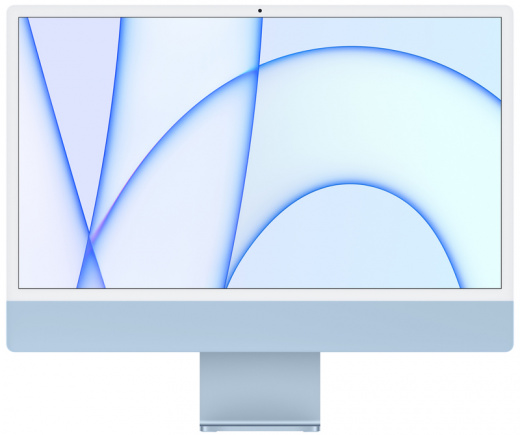 Моноблок Apple iMac 24" (2021) Retina 4,5K MJV93 Blue (M1 8Core CPU, 7Core GPU/8Gb/256SSD), картинка 1