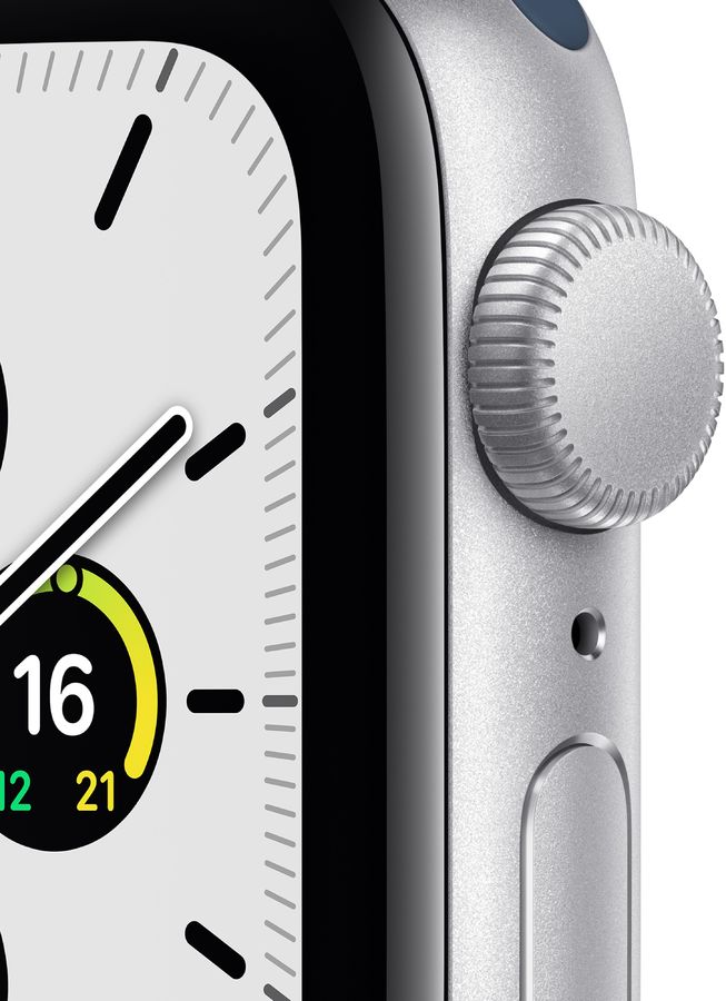 Часы Apple Watch SE 40mm Silver Aluminum Case Abyss Blue Sport Band, слайд 2