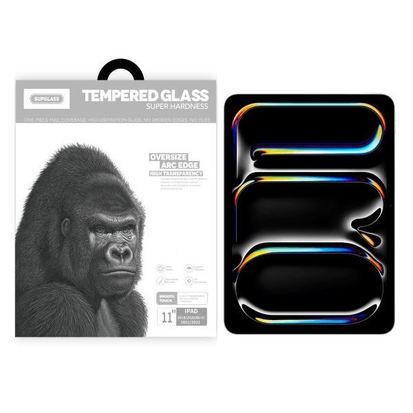 Защитное стекло для iPad Pro 11 Tempered Glass SuperGlass, картинка 1