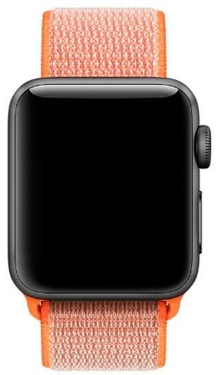 Ремешок нейлоновый для Apple Watch 42/44mm оранжевый, картинка 2