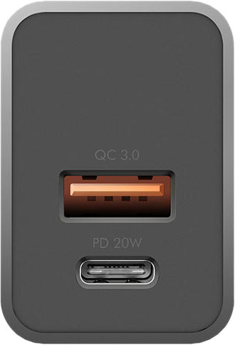 Автомобильное ЗУ EnergEA Alu Drive PD20+ USB-C + USB QC 3.0 20W Aluminium Gunmetal, картинка 4