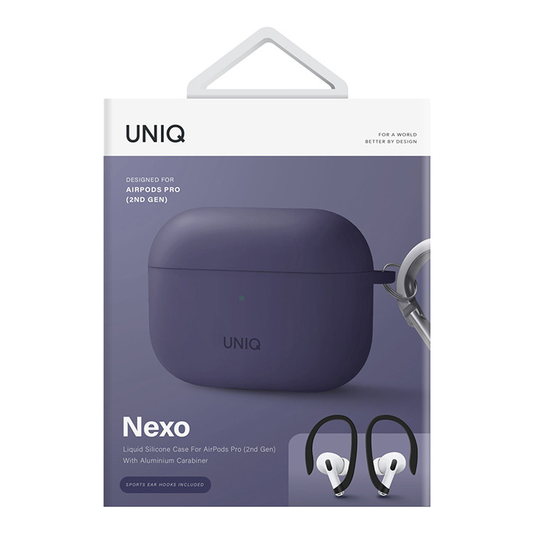Чехол для AirPods Pro 2 UNIQ Nexo Purple, картинка 5
