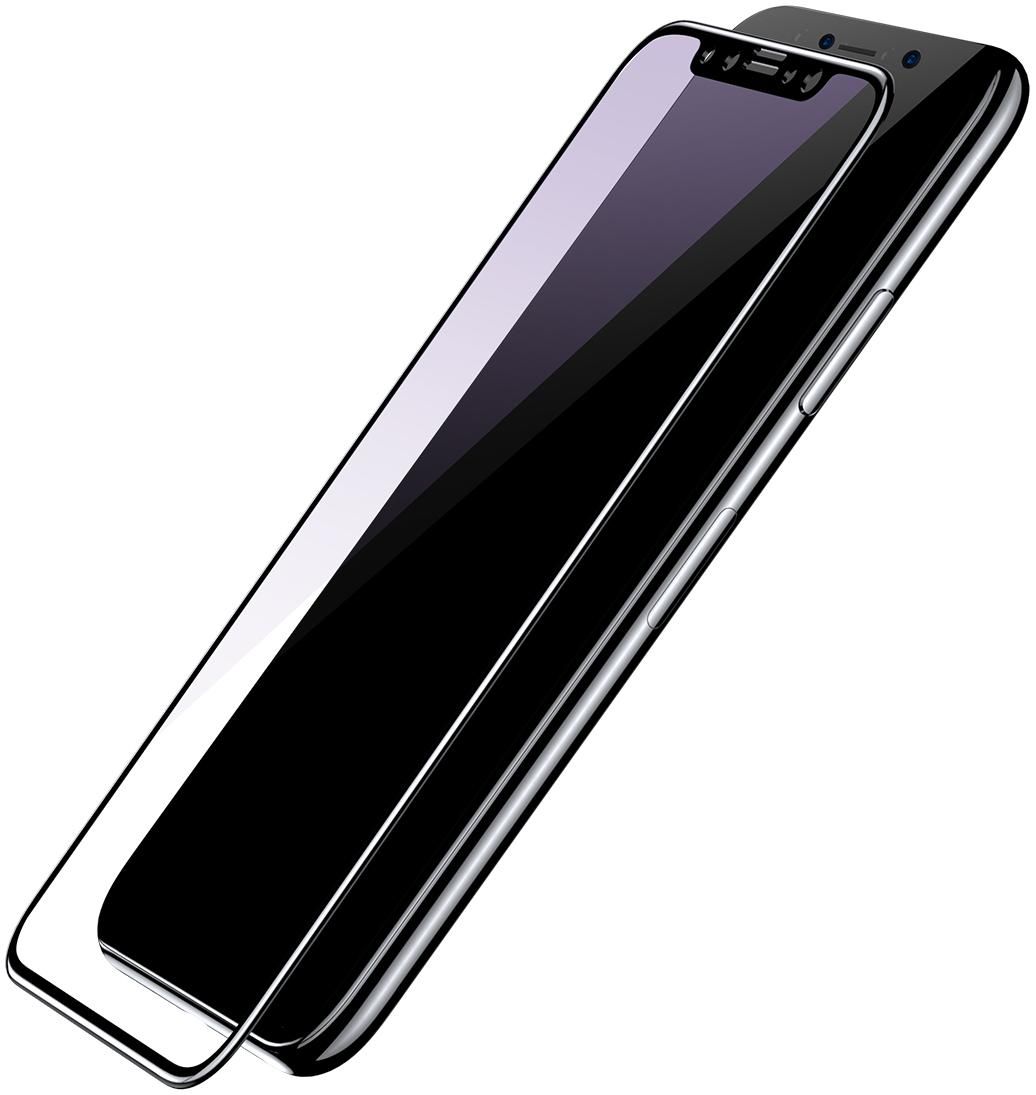 Защитное стекло Защитное стекло DEVIA Tempered Glass iPhone X Anti-Glare Black, картинка 2