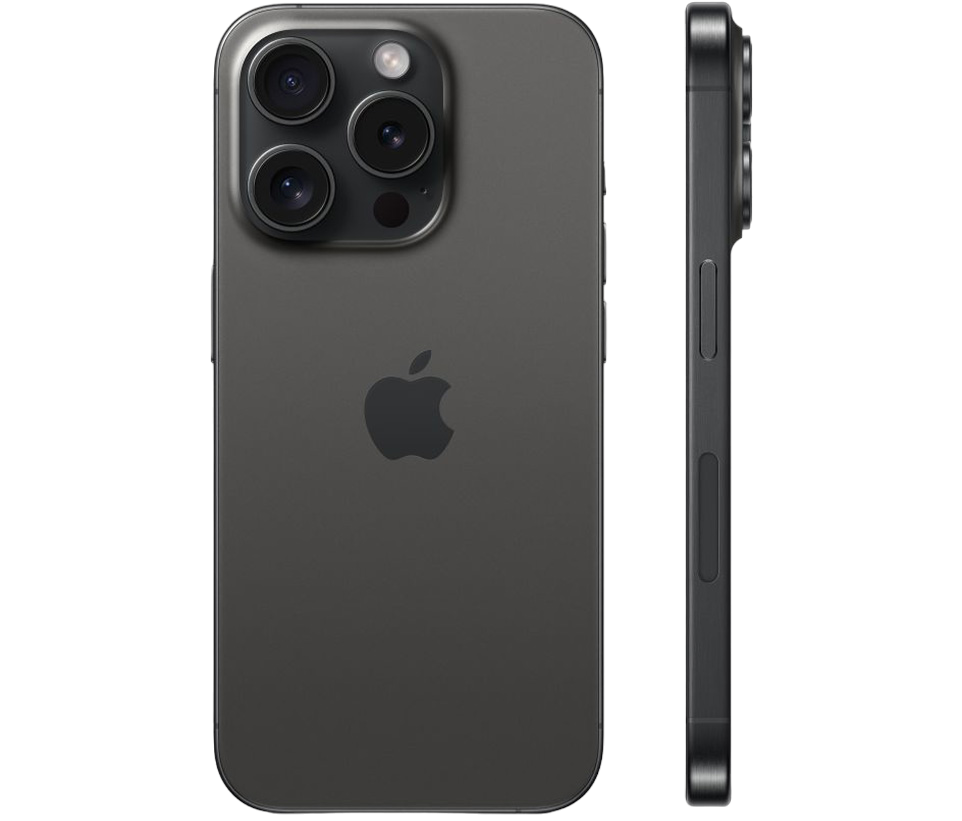 Смартфон Apple iPhone 15 Pro 256Gb Black Titanium (1 sim + eSIM), картинка 2