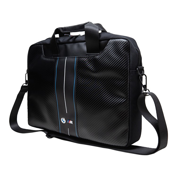 Сумка BMW для MacBook 15" Bag Carbon Colored lines Black/Blue, картинка 3