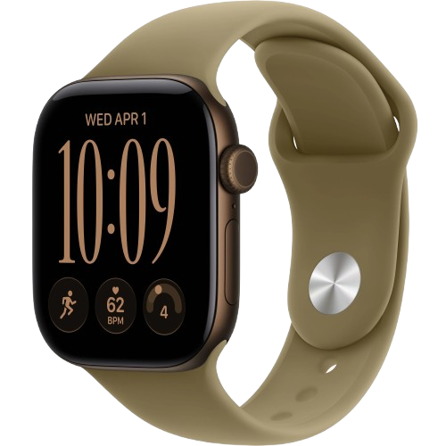 Apple Watch Series 12 GPS 42mm, Dark Bronze Aluminum Case Olive Sport Band