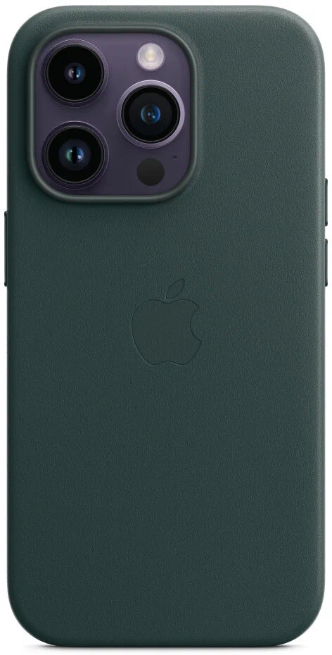 Чехол для iPhone 14 ProMax Leather Case Forest Green Original, картинка 5