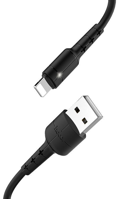 Кабель HOCO X30 Lightning to USB Cable 1.2m - Black, слайд 2