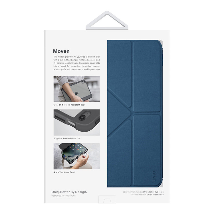 Чехол UNIQ Moven Shock Armor для iPad 10.9 (2022), голубой, картинка 6