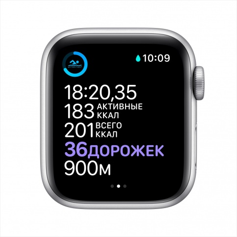 Часы Apple Watch Series 6 GPS 40mm Silver Aluminum Case with White Sport Band (MG283RU/A), картинка 4