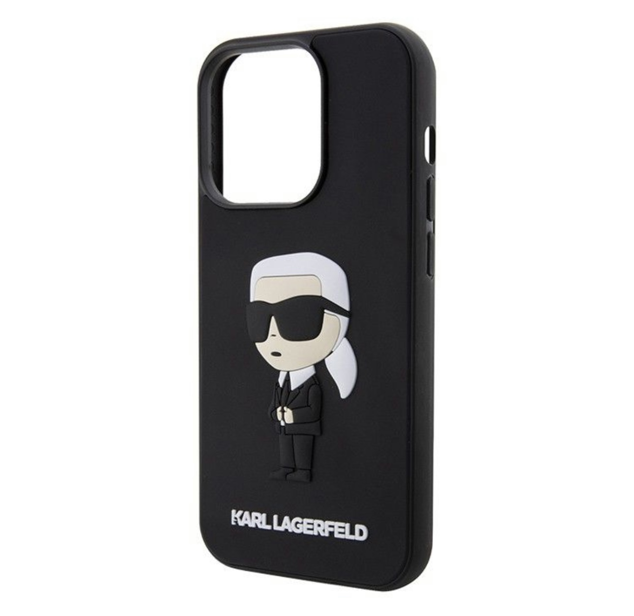 Чехол для iPhone 15 Pro KARL LAGERFELD 3D Rubber NFT Karl Ikonik Hard Black, картинка 2