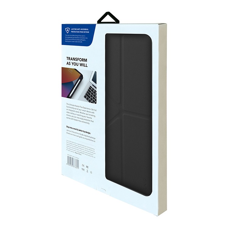 Чехол UNIQ Transforma Store+Charge Apple Pencil для iPad Pro 12.9 (2018-2022), черный, картинка 5