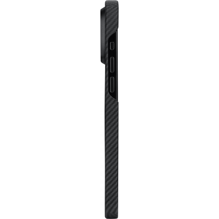 Чехол PITAKKA MagEZ Case 4 600D для iPhone 15 Pro, кевлар, черно-серый, overture, картинка 5