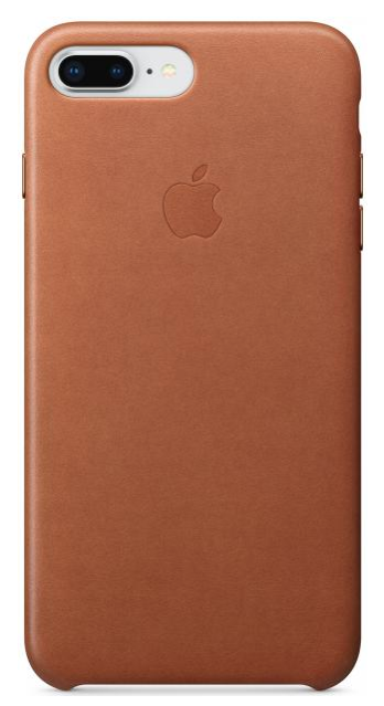 Кожаный чехол Apple iPhone 7 Plus Leather Saddle Brown, картинка 1