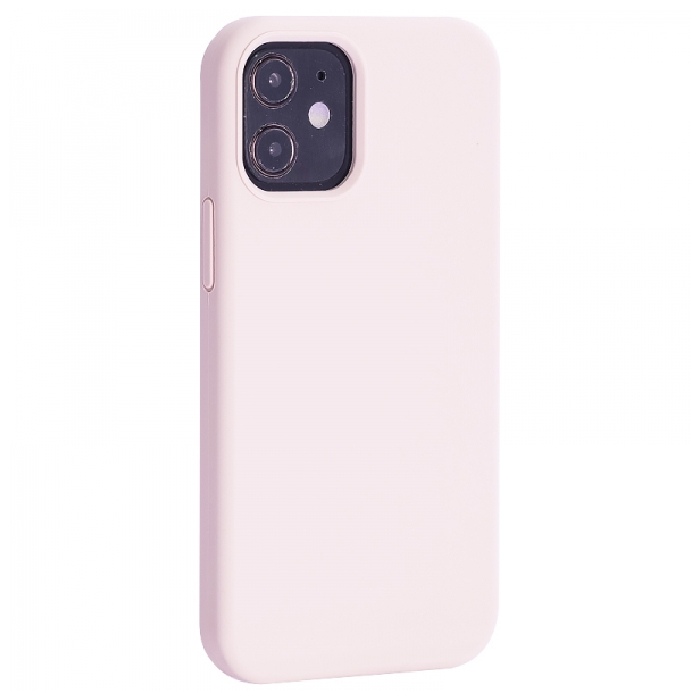 Чехол iPhone 12/12 Pro Silicone Case нежно-розовый
