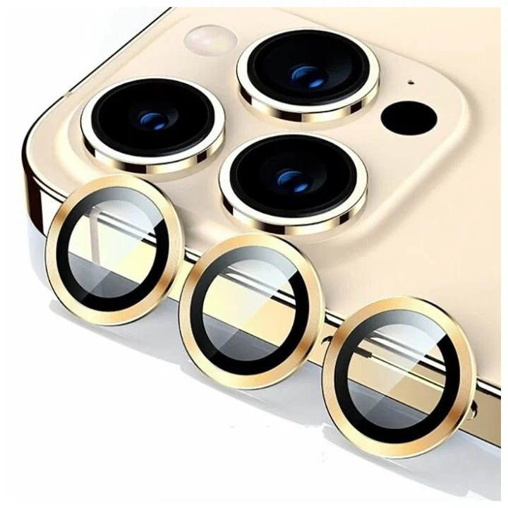 Защитное стекло камеры iPhone 14 Pro/14 ProMax Gold, картинка 2