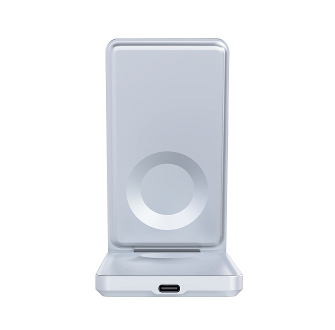 Беспроводное зарядное устройство Magssory 3in1 Flip для Apple, Silver , картинка 5