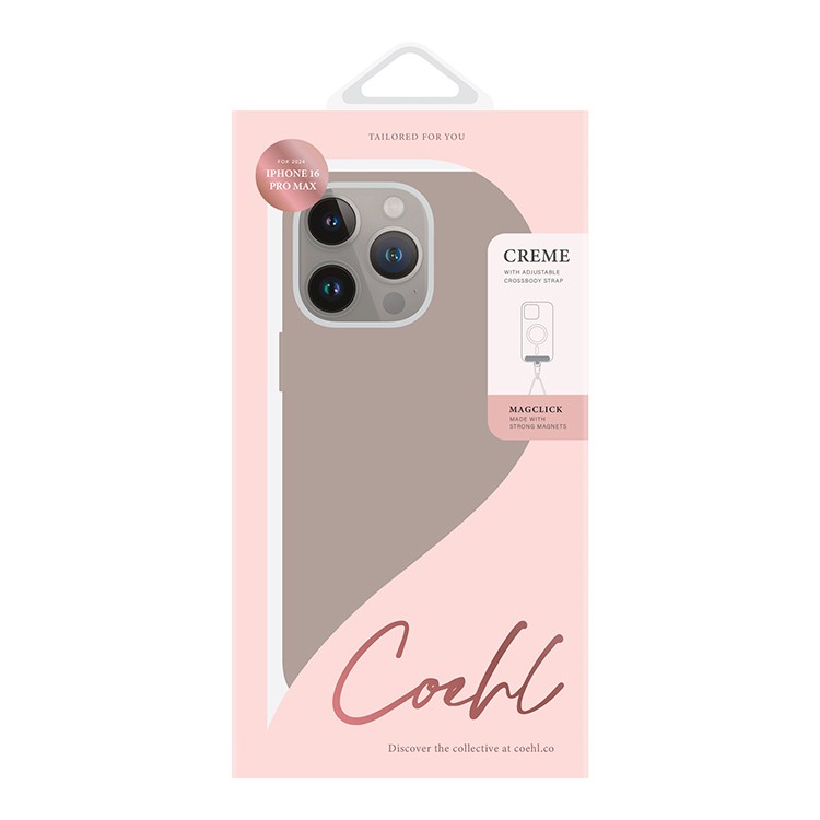 Чехол для iPhone 16 Pro Max UNIQ COEHL CREME Liquid Silicone Taupe Grey, картинка 6