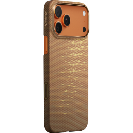 Чехол PITAKKA для iPhone 17 Pro Ultra-Slim Case Golden Glint