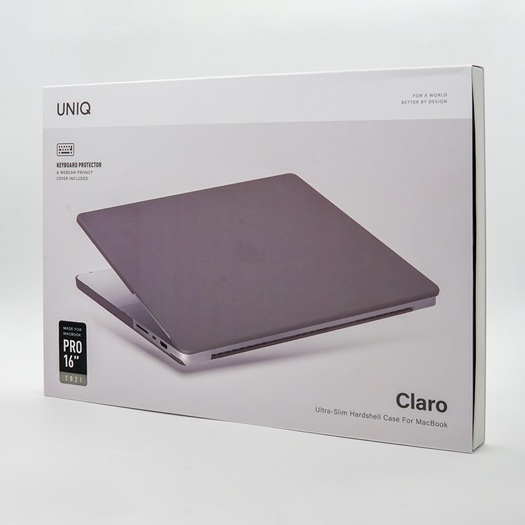 Чехол-накладка UNIQ Claro Webcam Privacy для MacBook Pro 16 2021-2023, темно-серый, картинка 4