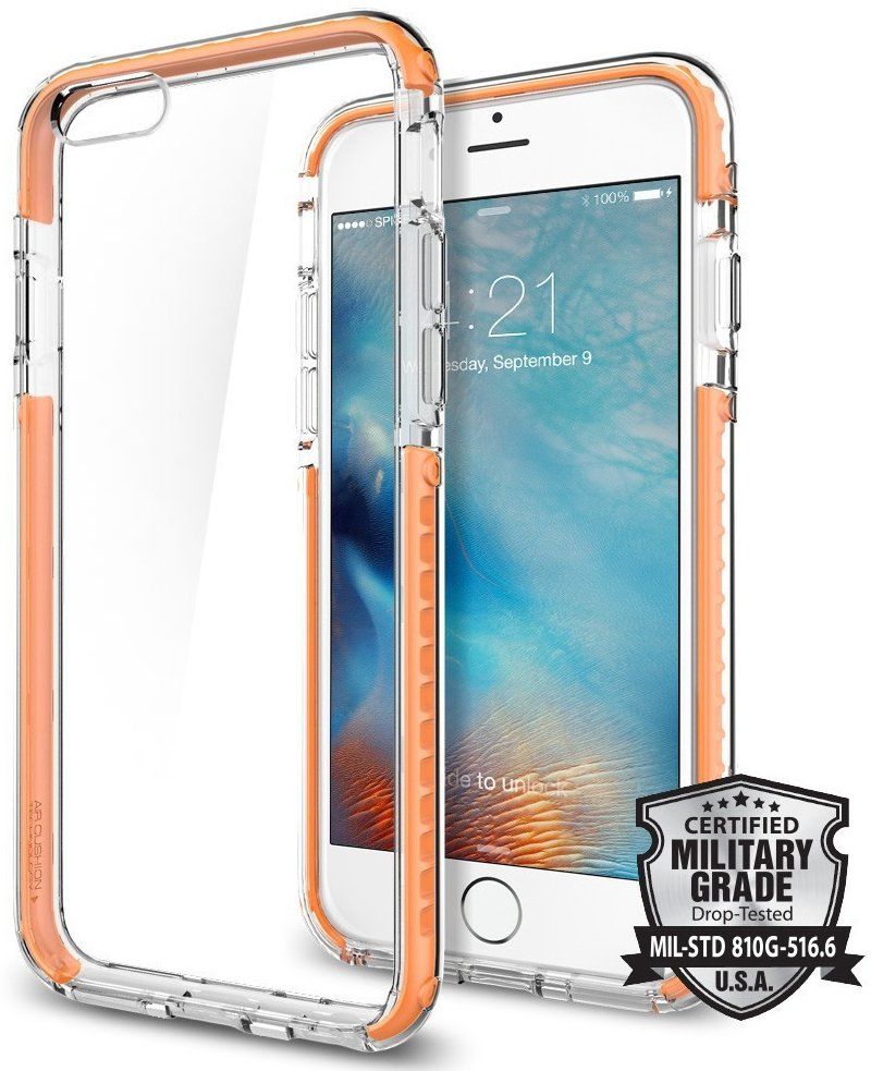 Чехол SGP iPhone 6S Ultra Hybrid Tech - Orange, картинка 1