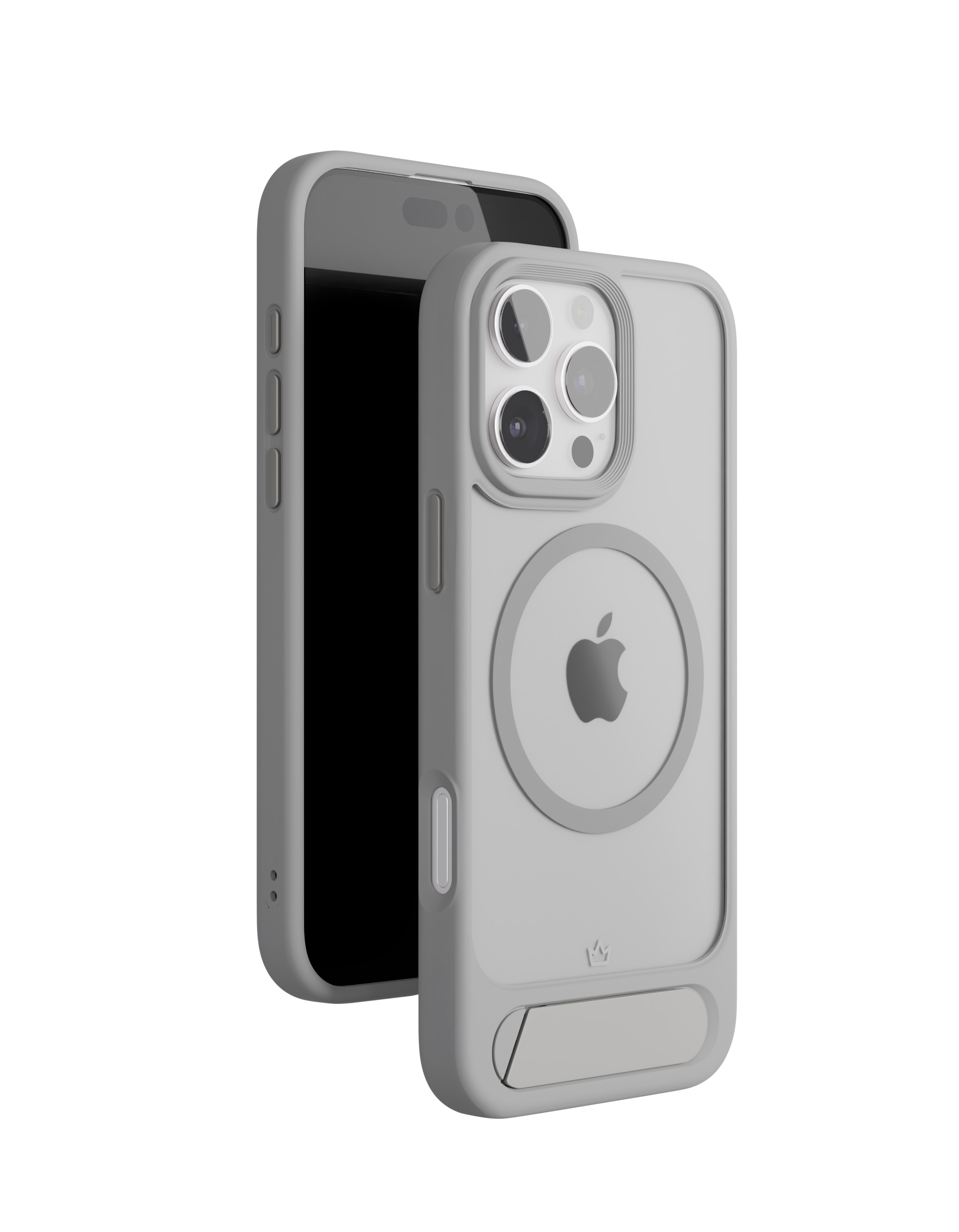 Чехол для iPhone 16 Pro Max VLP Stand Case c MagSafe, серый, картинка 2