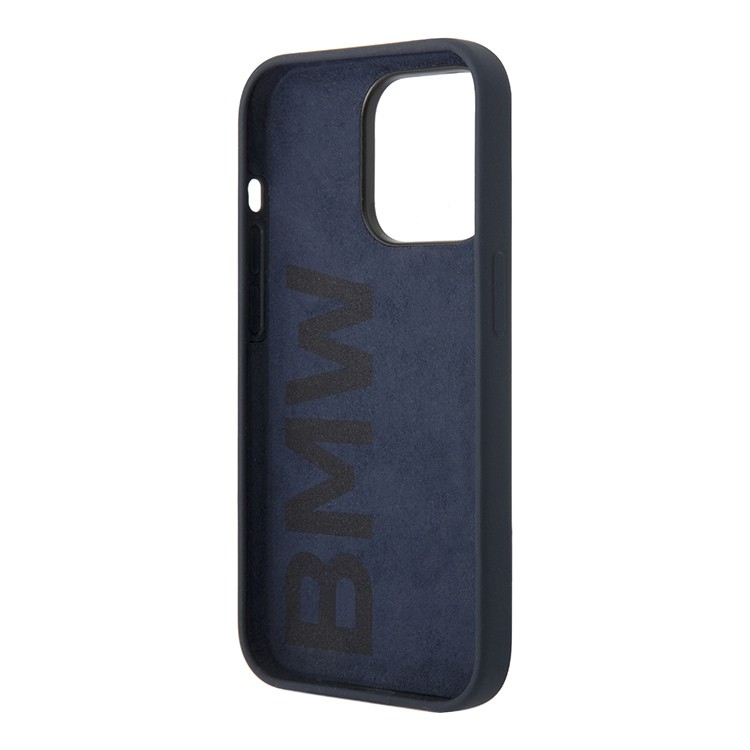 Чехол для iPhone 15 Pro BMW Silicone Case With Metal Logo, картинка 3