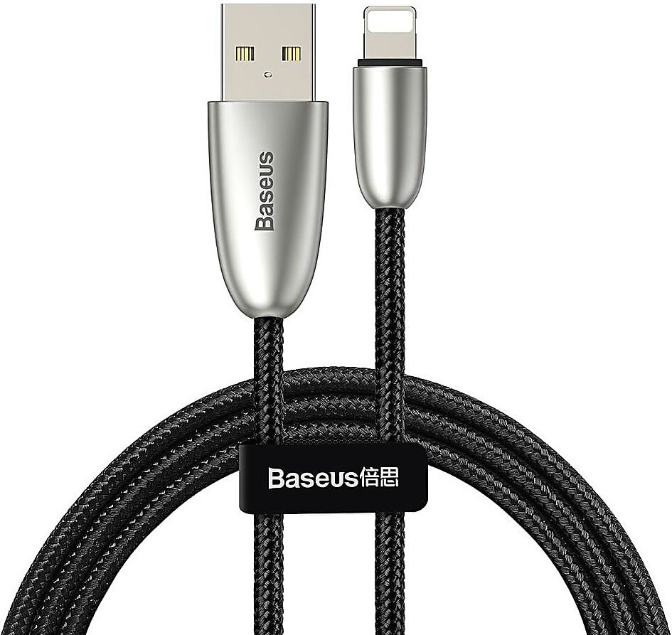Кабель Baseus Torch Series Data Cable USB for iP 2.4A 1m чёрный