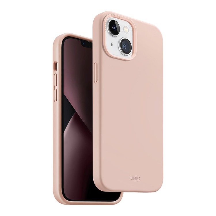 Чехол для iPhone 14 UNIQ Lino Pink, картинка 3