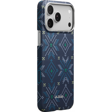 Чехол PITAKKA для iPhone 17 Pro Max Ultra-Slim Case Navy, картинка 1