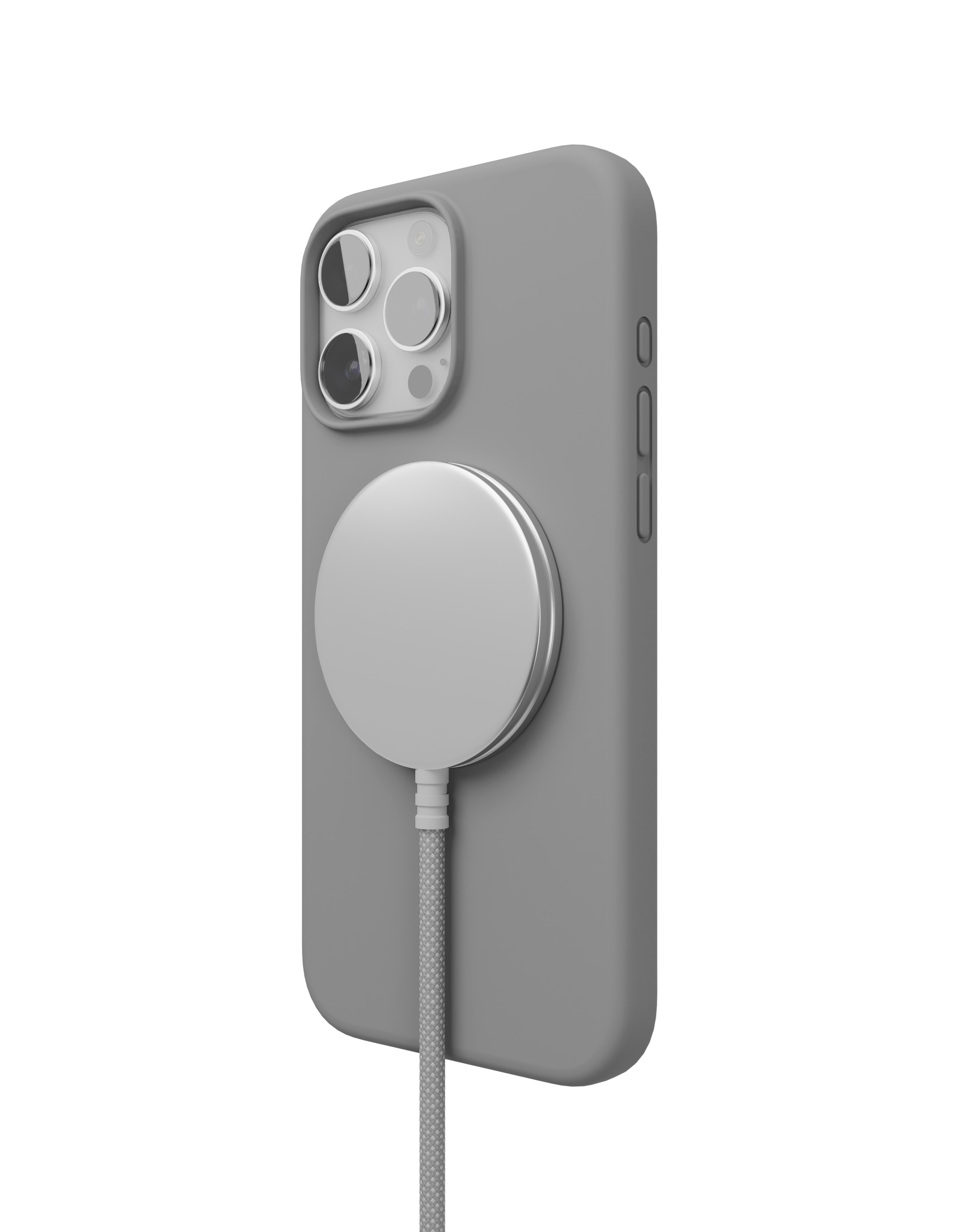 Чехол для iPhone 16 Pro VLP Aster Case c MagSafe, серый, картинка 4