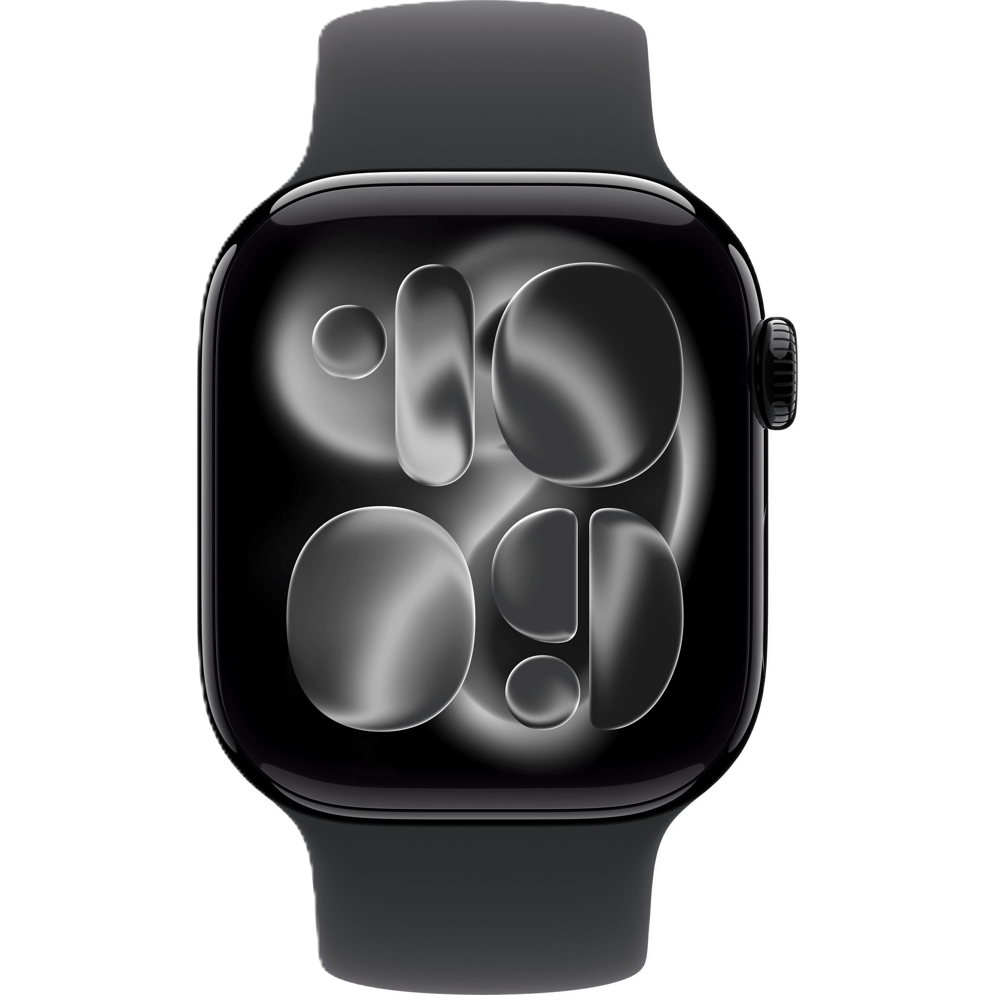 Apple Watch Series 11 GPS 46 мм, алюминий цвета «Jet Black», спортивный ремешок цвета «Black», картинка 2