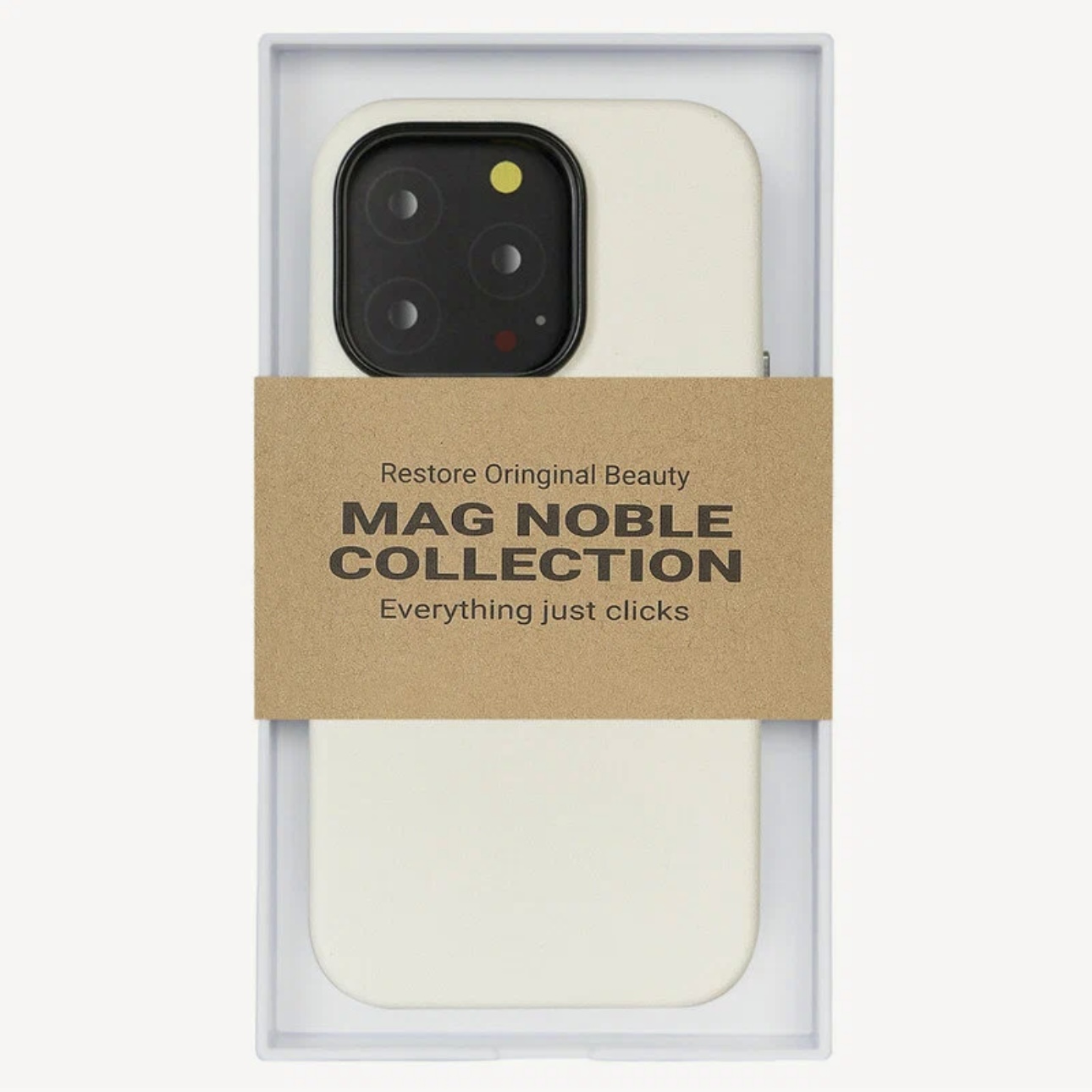 Чехол для iPhone 14 Pro Protection Case Color MagSafe, белый, картинка 1