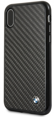 Чехол BMW iPhone X/XS Signature Real carbon Hard Black, слайд 1
